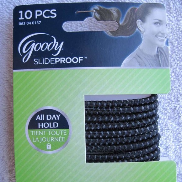 10 Goody Stay Put Slide Proof Hold Fit Hair Bands - Picture 1 of 4